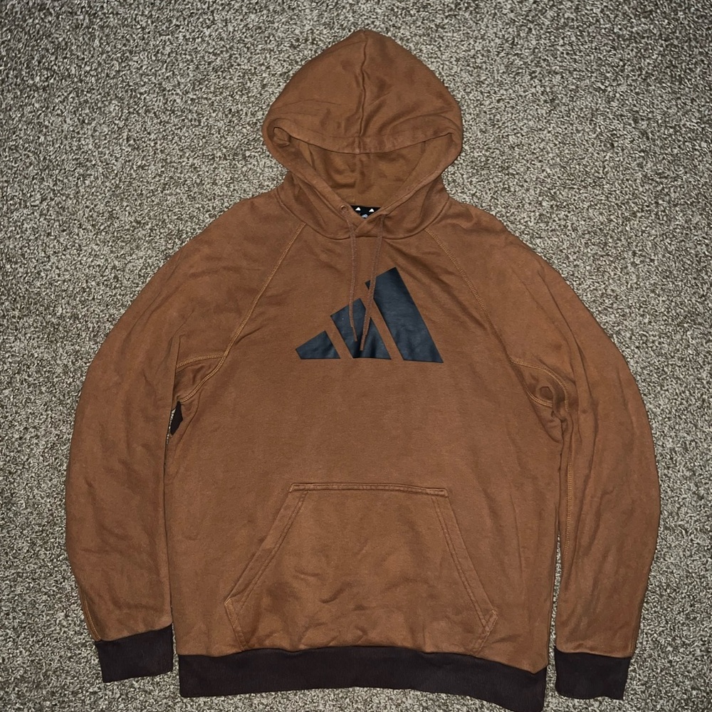 Adidas Vintage OG Legendary Breathable Light/Dark Brown Black Hoodie